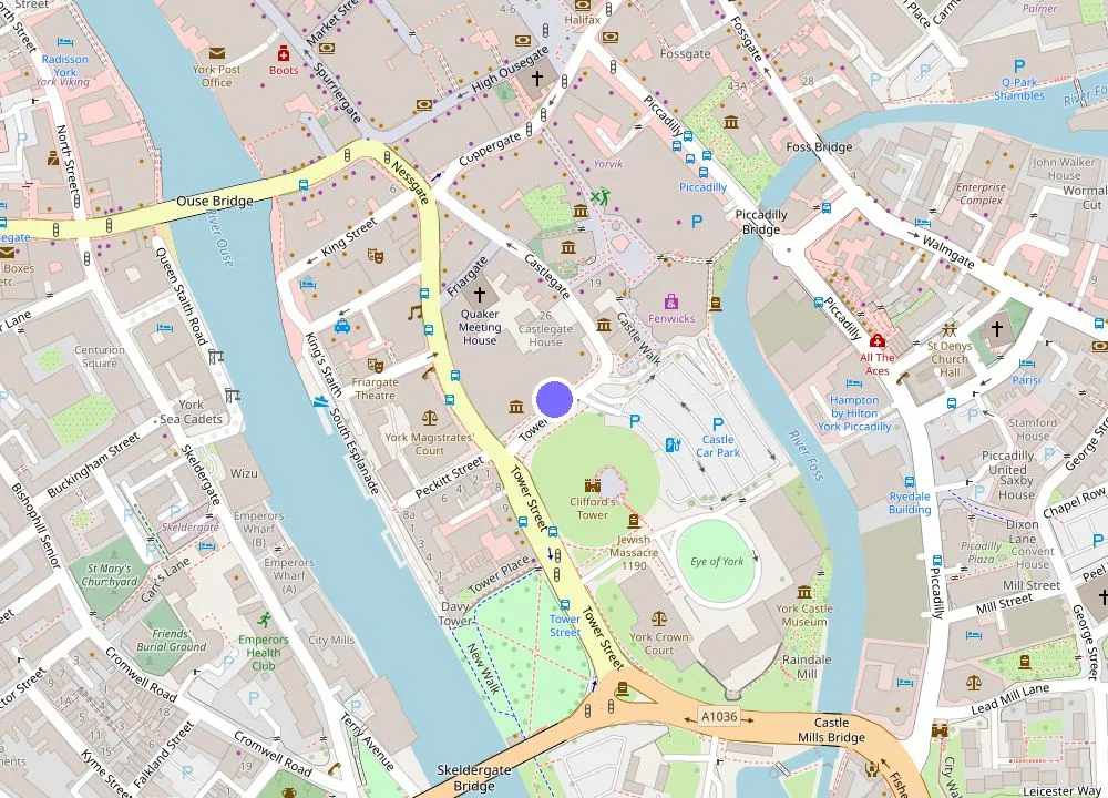 Map: Hilton York